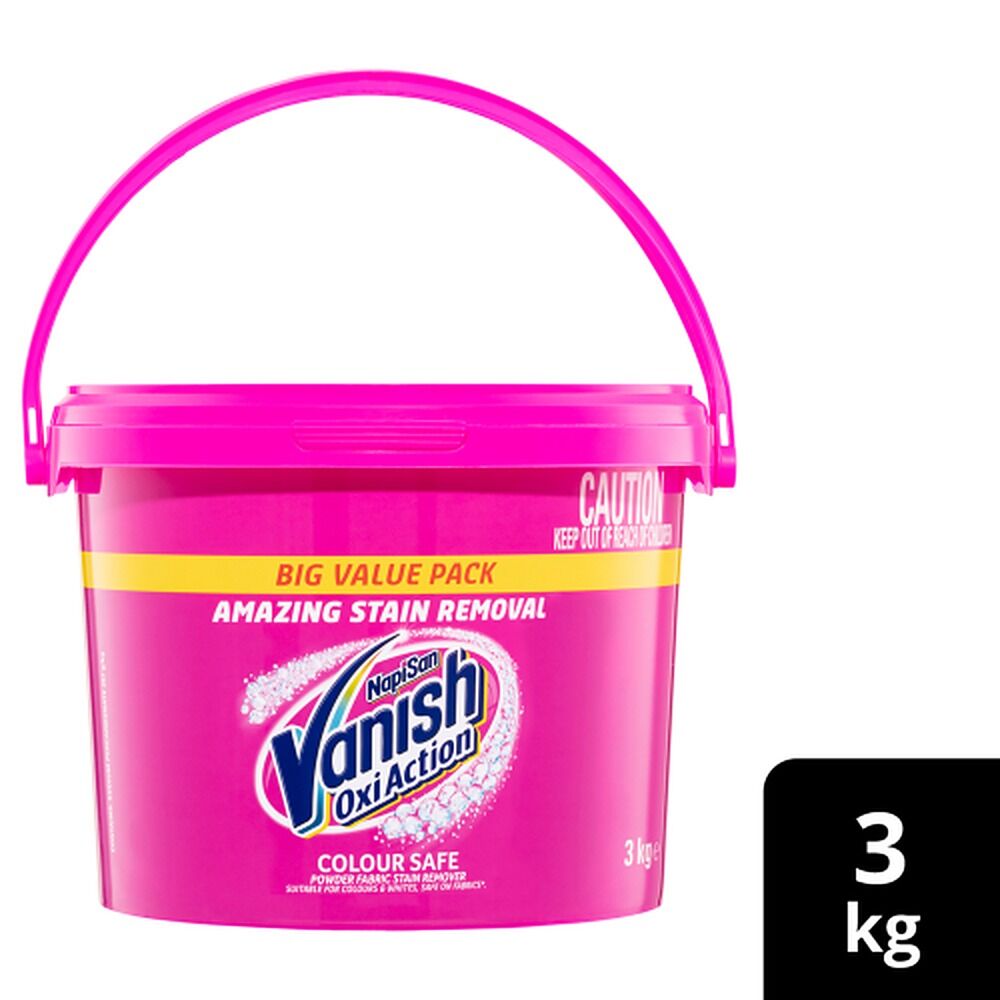 Vanish NapiSan Oxi Action Colour Safe Powder Stain Remover 3kg