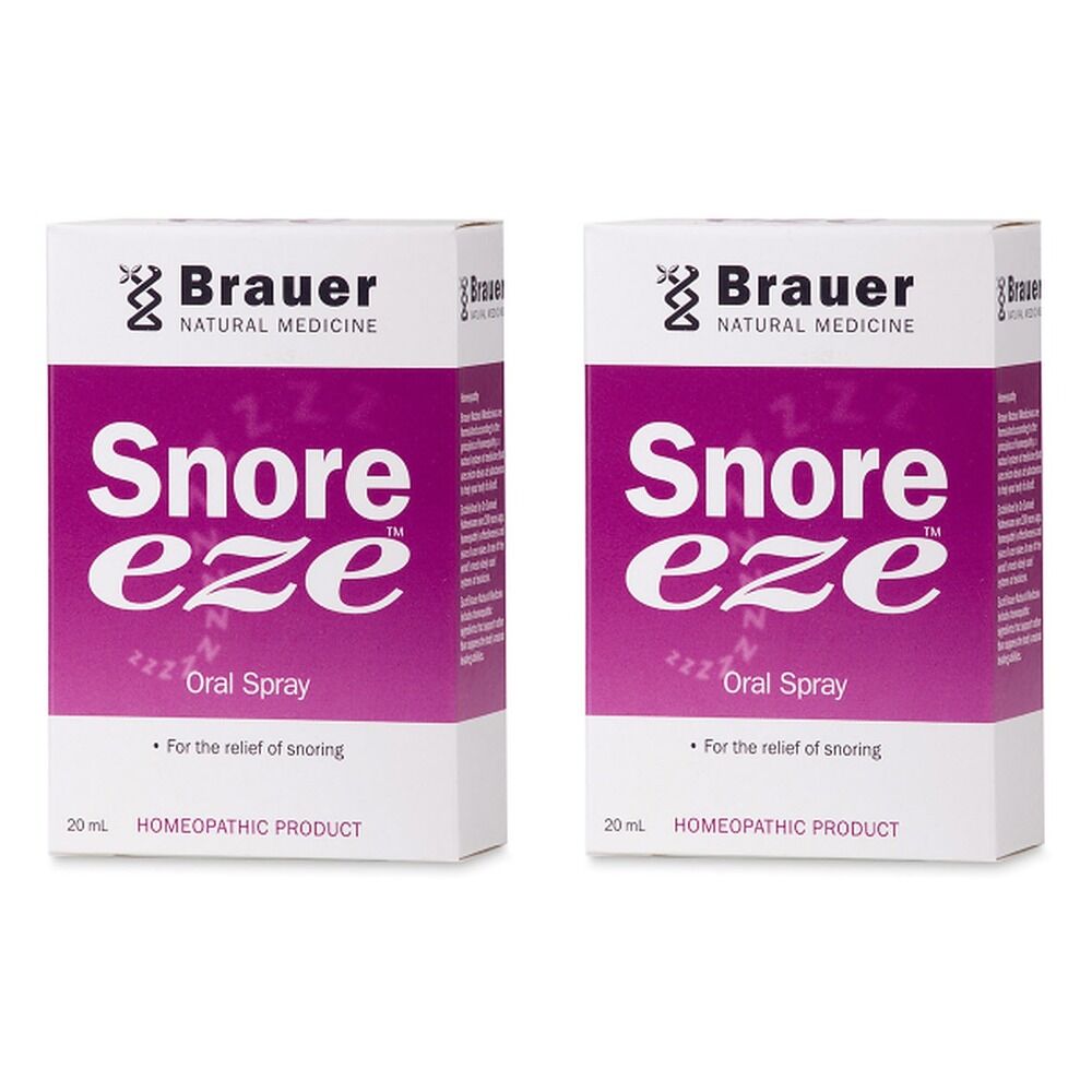 Brauer Snore Eze Oral Spray 20mL Pack of 2