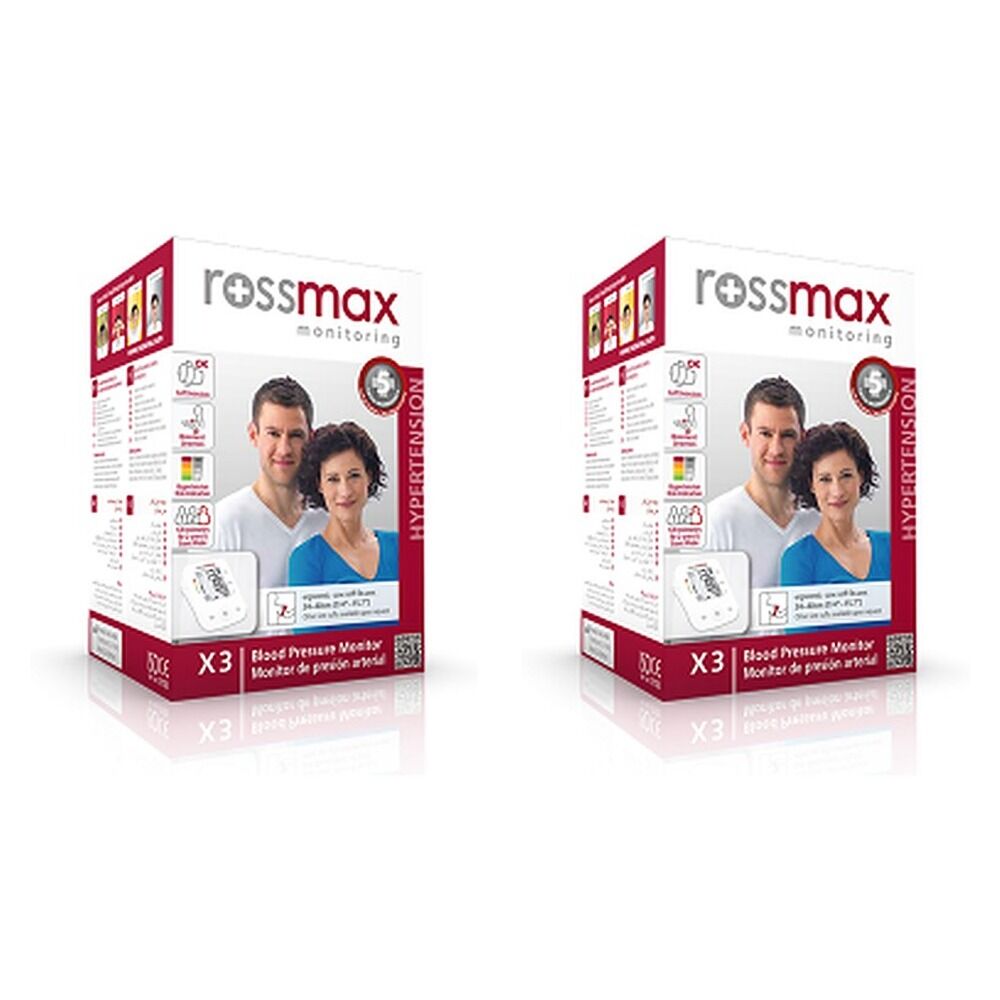 Rossmax Automatic Upper Arm Blood Pressure Monitor Pack of 2