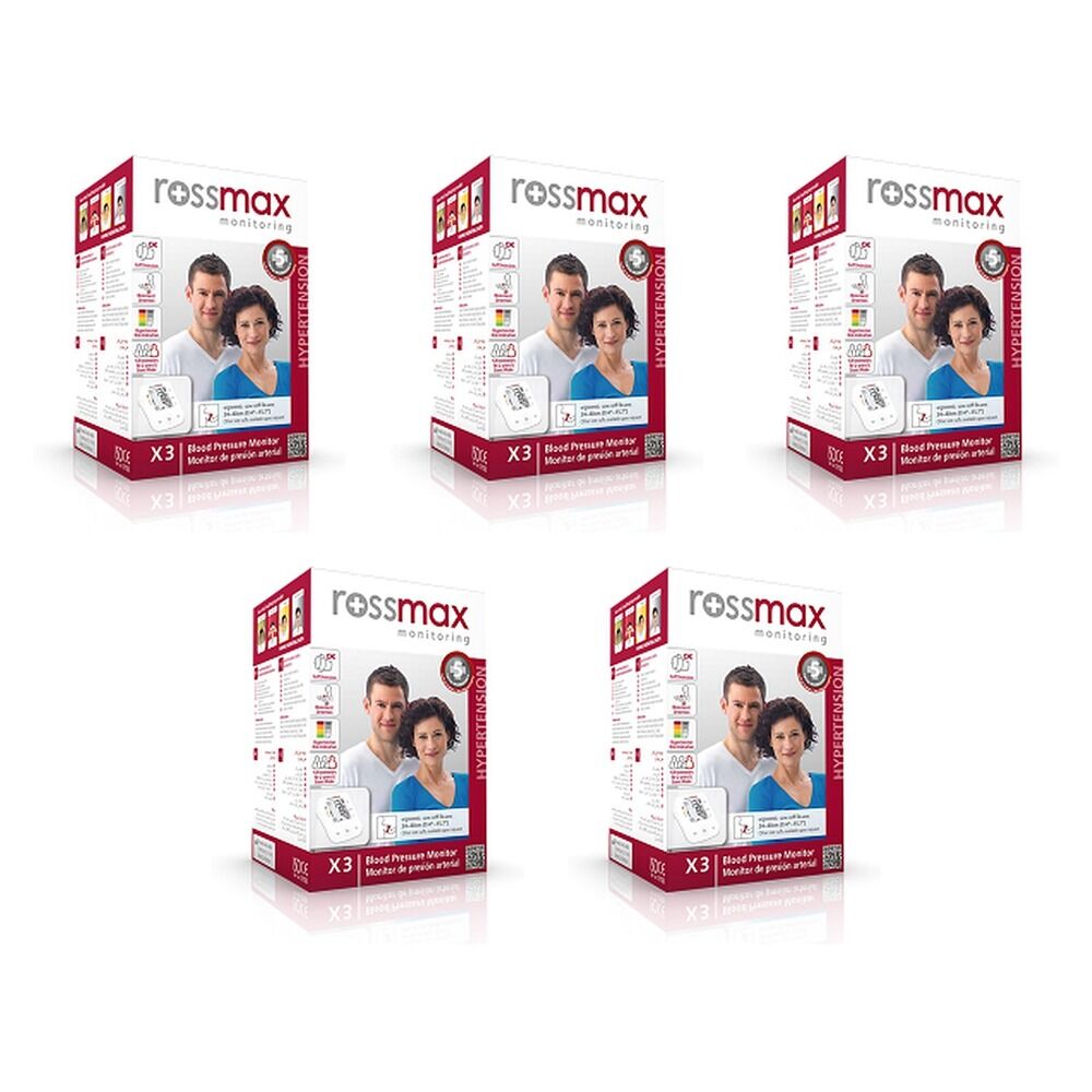Rossmax Automatic Upper Arm Blood Pressure Monitor Pack of 5