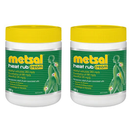 Metsal Heat Rub Cream 500g Pack of 2