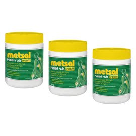 Metsal Heat Rub Cream 500g Pack of 3