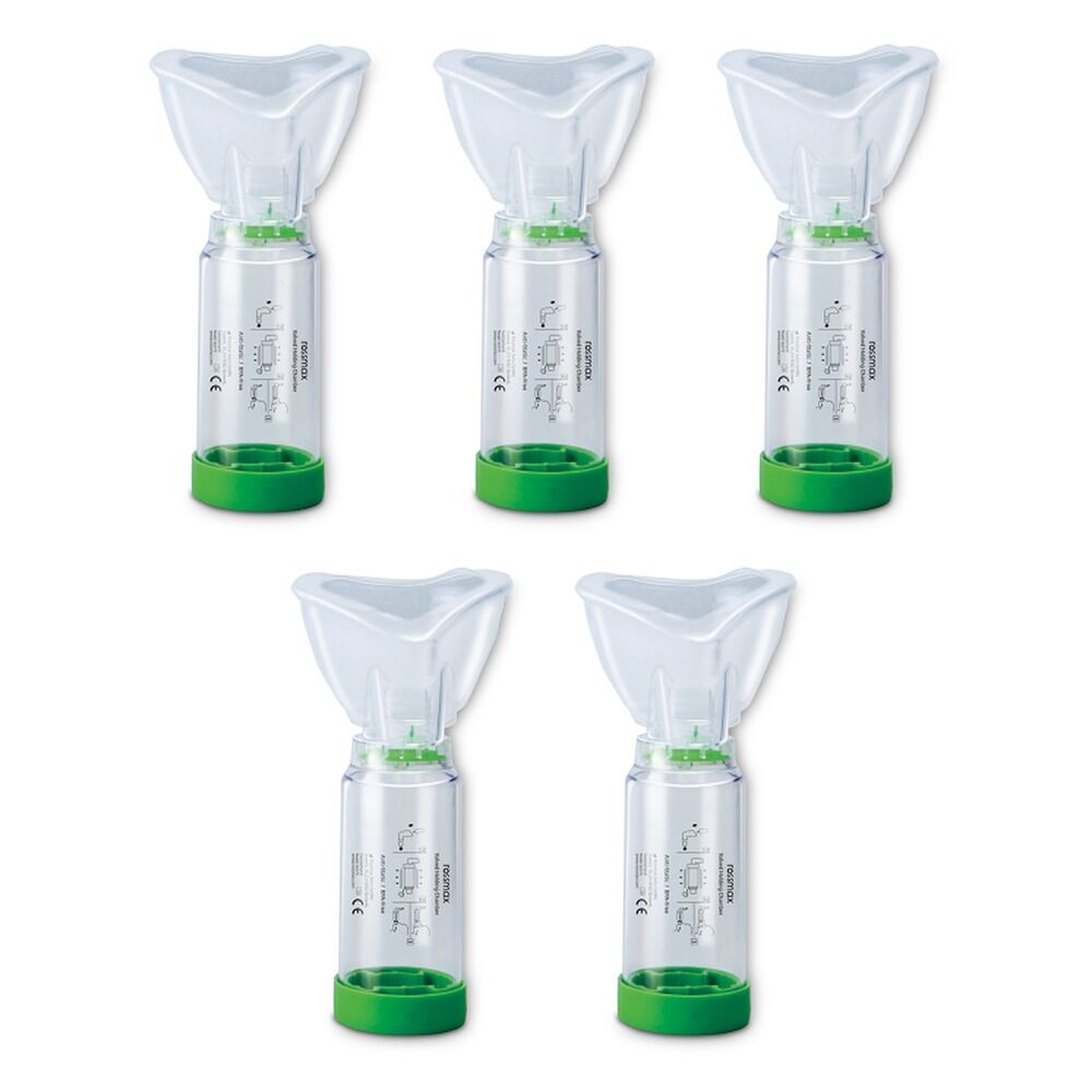 Rossmax Aero Spacer Valved Holding Chamber Large Pack of 5