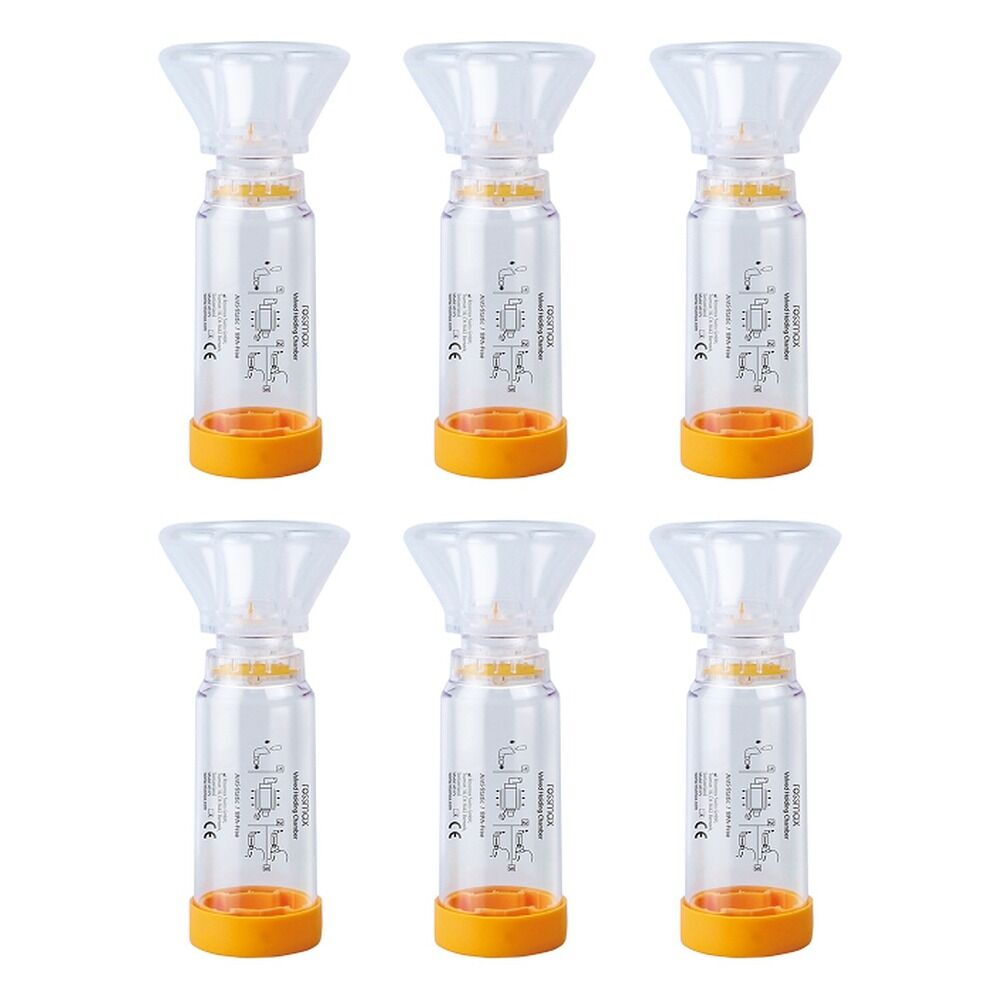 Rossmax Aero Spacer Valved Holding Chamber Medium Pack of 6