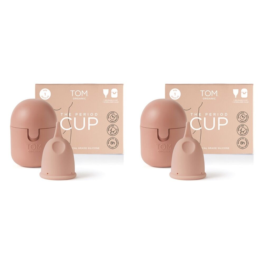 TOM Organic Period Cup Size 1 Regular Pack of 2