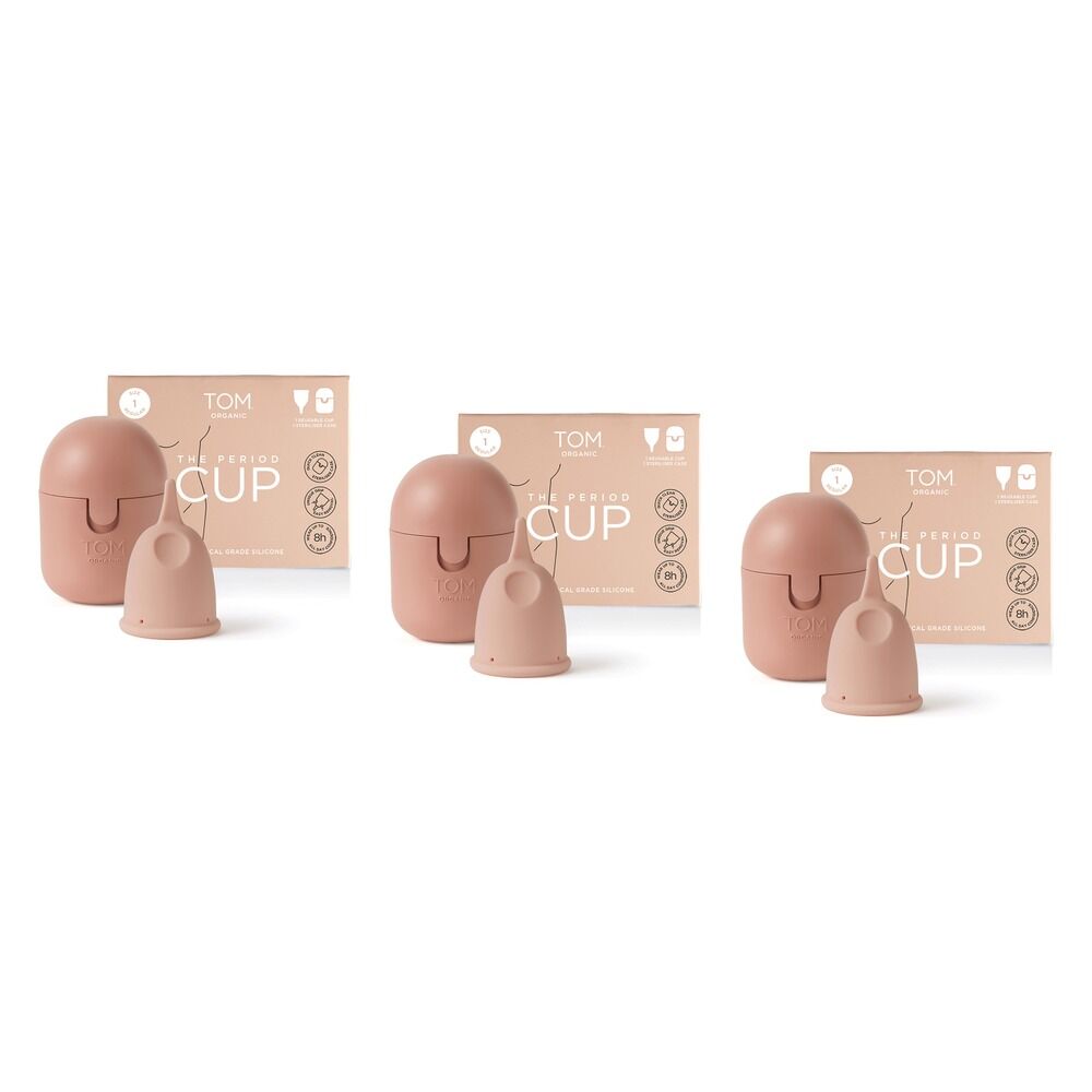 TOM Organic Period Cup Size 1 Regular Pack of 3