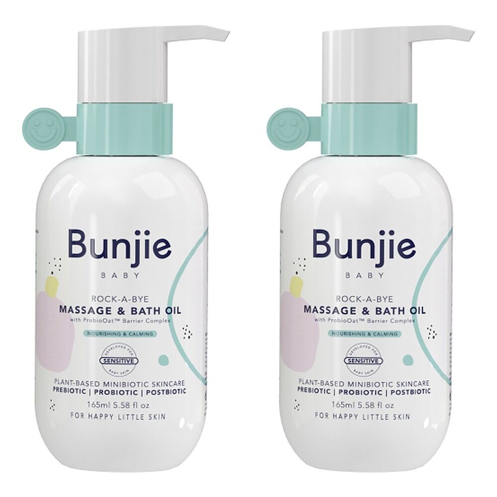Bunjie Rock-a-Bye Massage & Bath Oil 165mL Pack of 2
