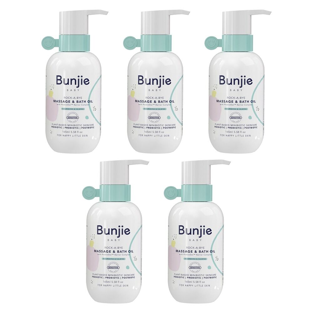 Bunjie Rock-a-Bye Massage & Bath Oil 165mL Pack of 5