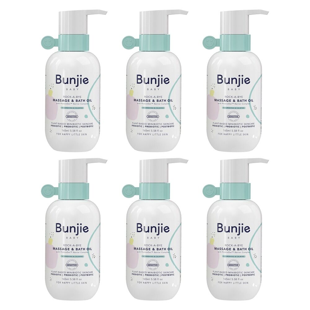 Bunjie Rock-a-Bye Massage & Bath Oil 165mL Pack of 6