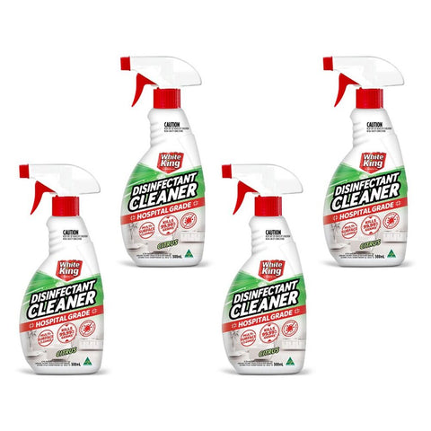 White King Disinfectant Spray Citrus 500mL x 6 Bundle of 4