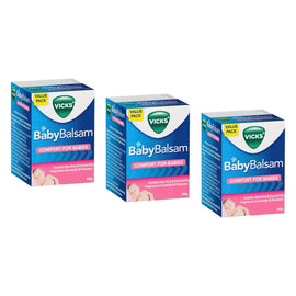 Vicks BabyBalsam Decongestant Rub 100g Pack of 3