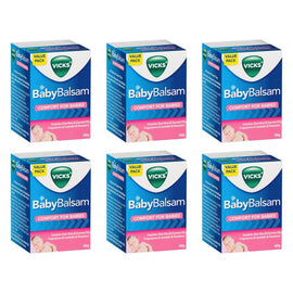 Vicks BabyBalsam Decongestant Rub 100g Pack of 6