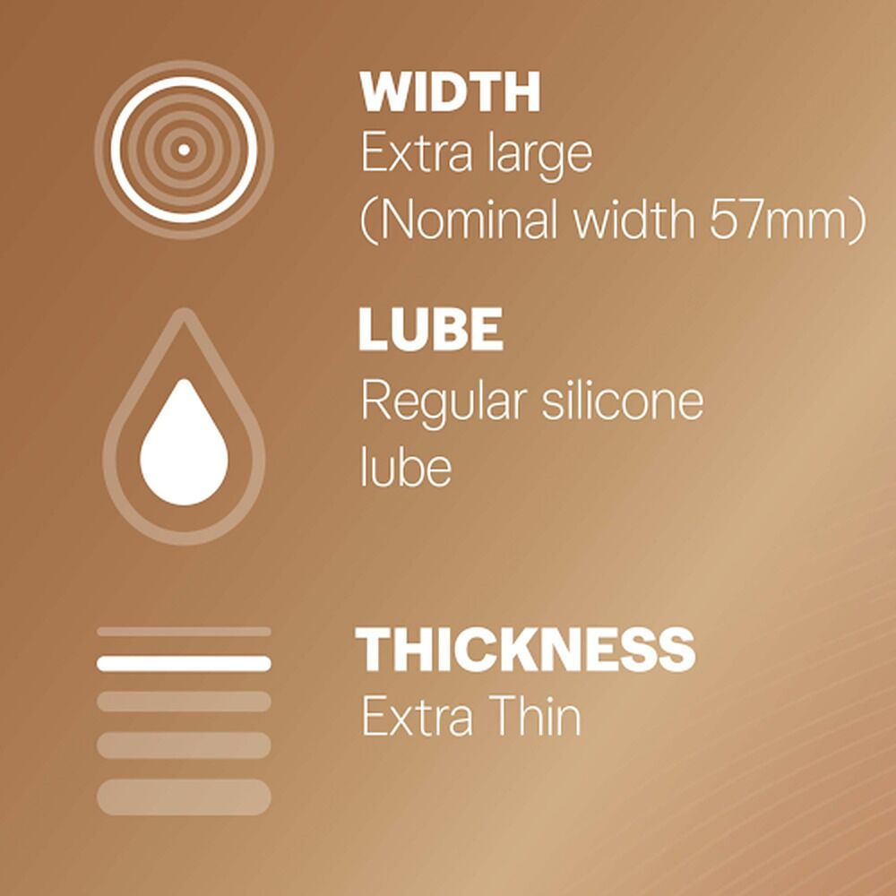 Durex Invisible Wide Fit Condoms 10 Pack
