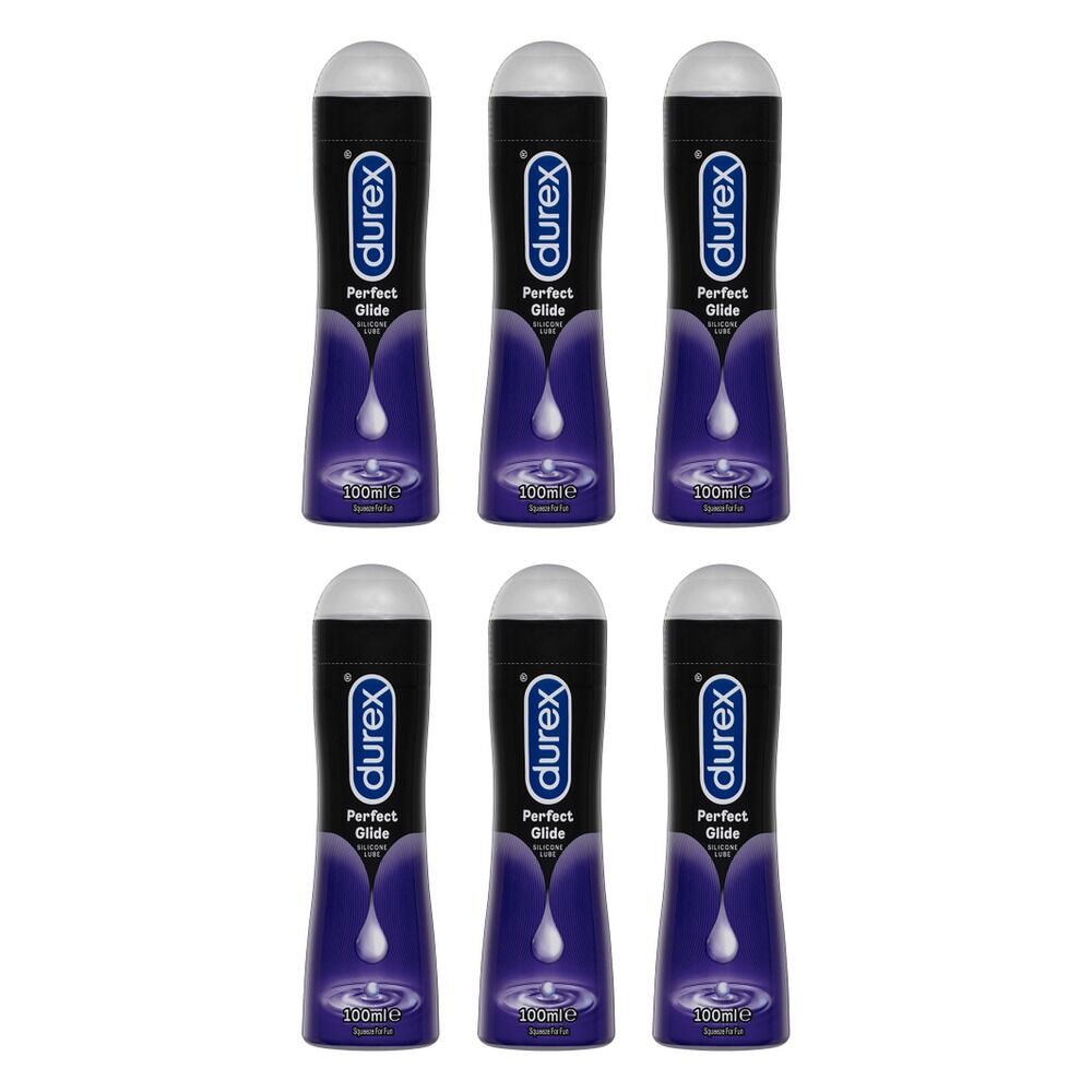Durex Long Lasting Lubrication Silicone Lubricant 100mL Pack of 6