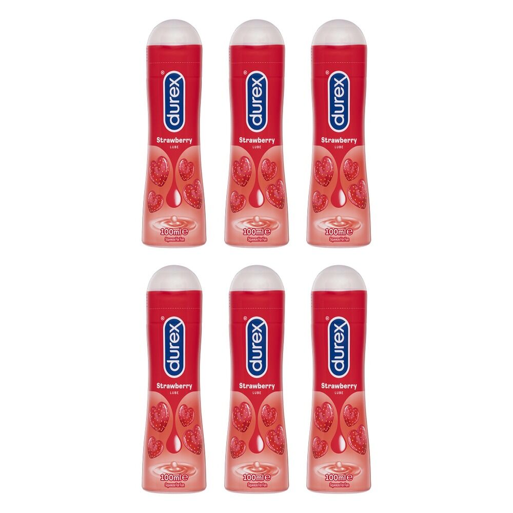 Durex Strawberry Lube 100mL Pack of 6