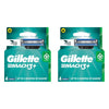 Gillette Mach3+ Razor Blade Cartridges 4 Pack Bundle of 2