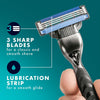 Gillette Mach3+ Razor Blade Cartridges 4 Pack