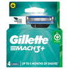 Gillette Mach3+ Razor Blade Cartridges 4 Pack