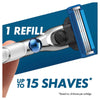 Gillette Mach3 Turbo Razor Handle + 2 Cartridges 3 Piece Set