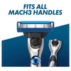 Gillette Mach3 Turbo Razor Handle + 2 Cartridges 3 Piece Set