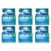 Gillette Mach3 Turbo Replacement Cartridges 4 Pack Bundle of 6