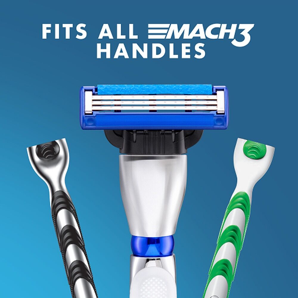 Gillette Mach3 Turbo Replacement Cartridges 4 Pack