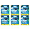 Gillette Mach3 Turbo Replacement Cartridges 8 Pack Bundle of 6