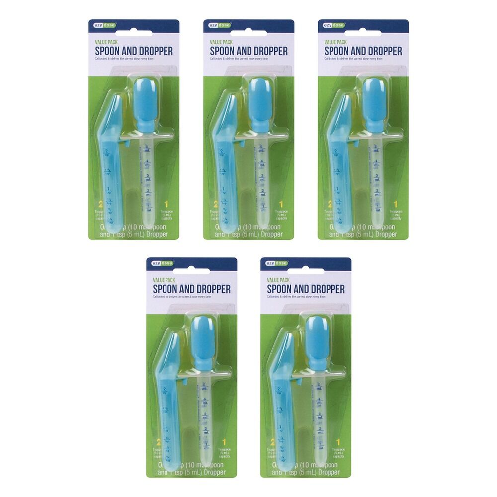 Ezy Dose Medicinal Dropper and Spoon Pack of 5