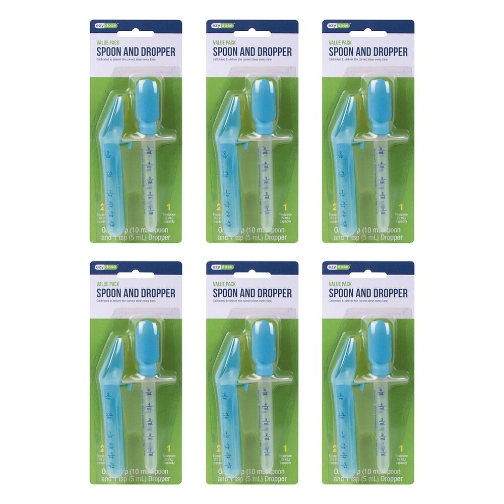 Ezy Dose Medicinal Dropper and Spoon Pack of 6