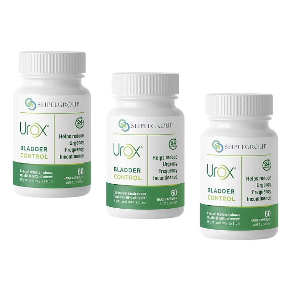 Urox Bladder Control 60 Capsules Pack of 3