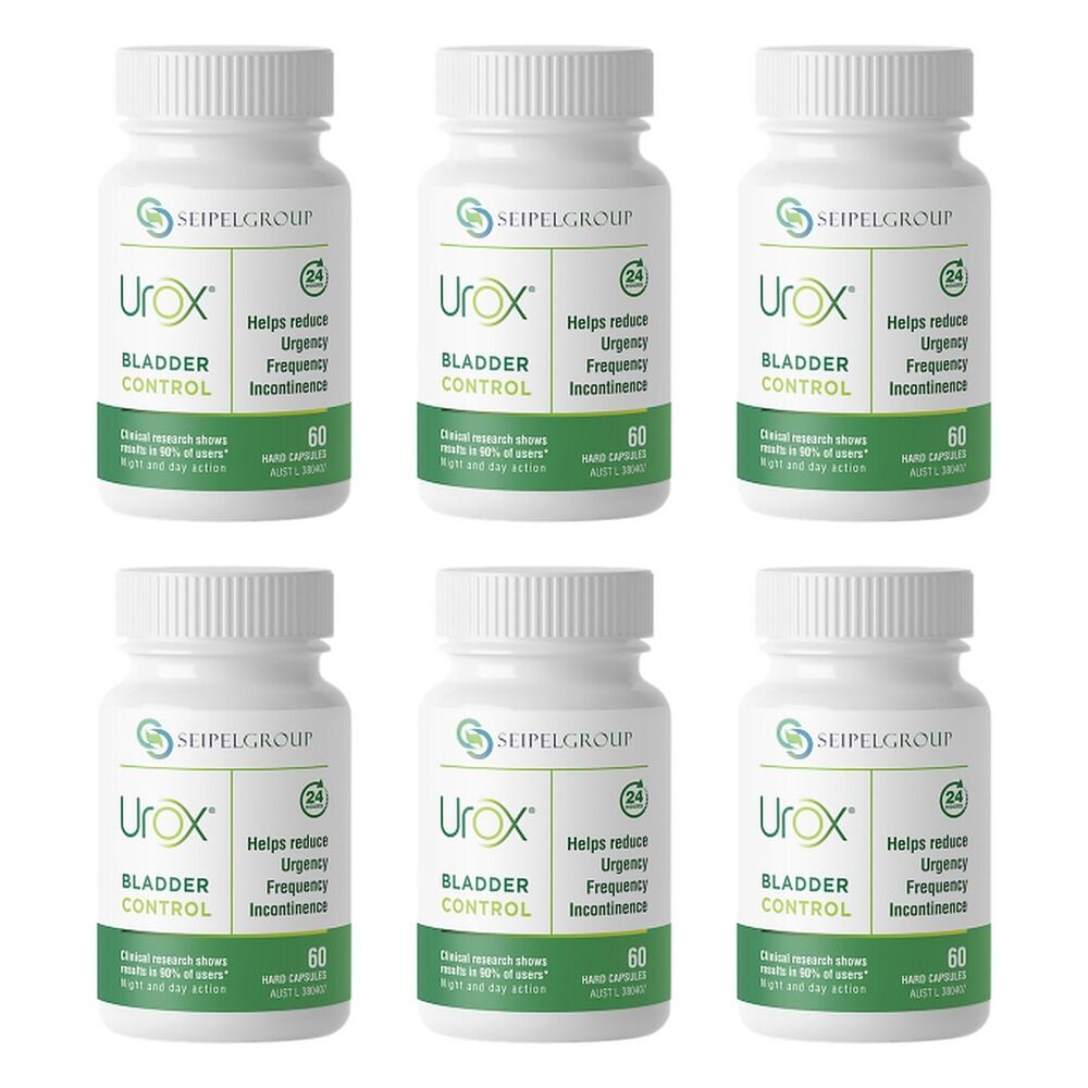 Urox Bladder Control 60 Capsules Pack of 6