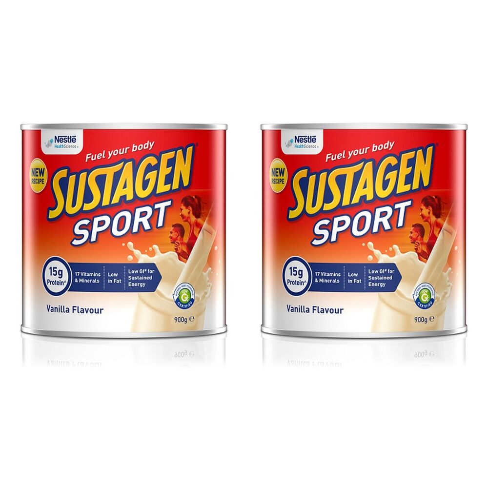 Sustagen Sport Vanilla Flavour 900g Pack of 2