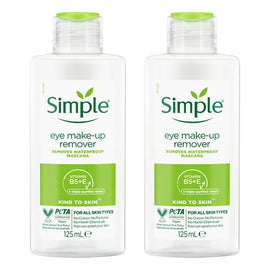 Simple Kind To Skin Eye Make-Up Remover 125mL Pack of 2