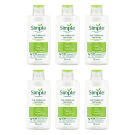 Simple Kind To Skin Eye Make-Up Remover 125mL Pack of 6