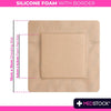 Medstock Silicone Foam Dressing with Border 10cm x 10cm 10 Pack