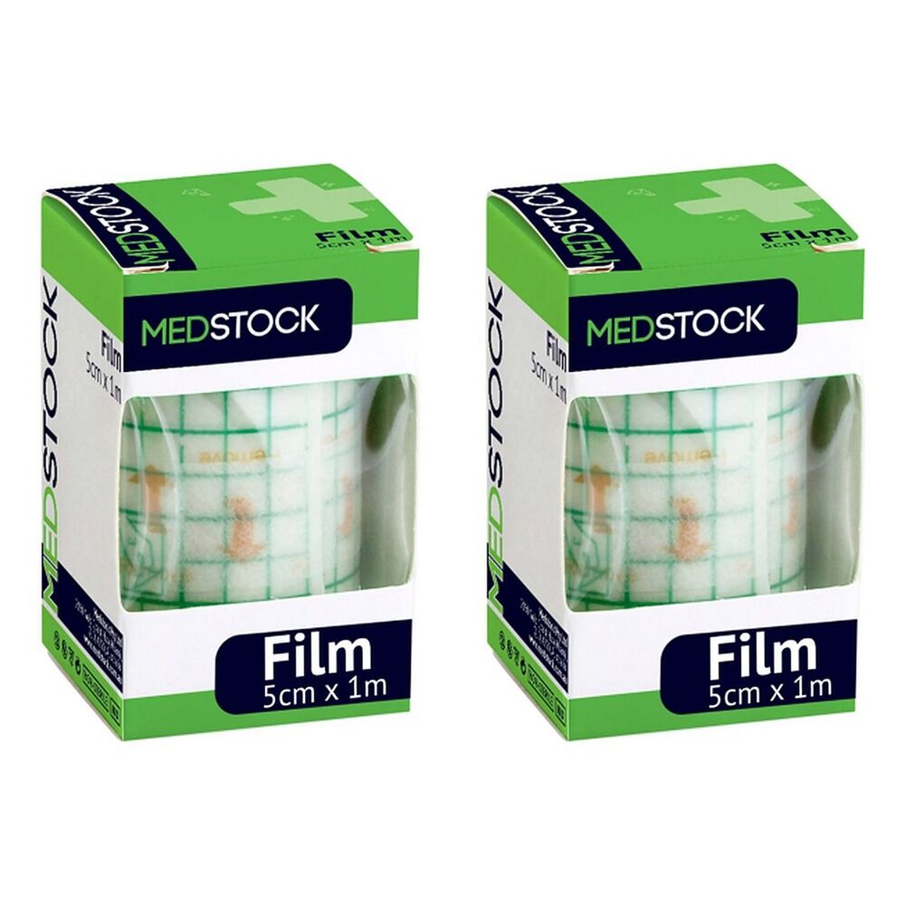 Medstock Film Dressing Roll 5cm x 1m 1 Roll Pack of 2