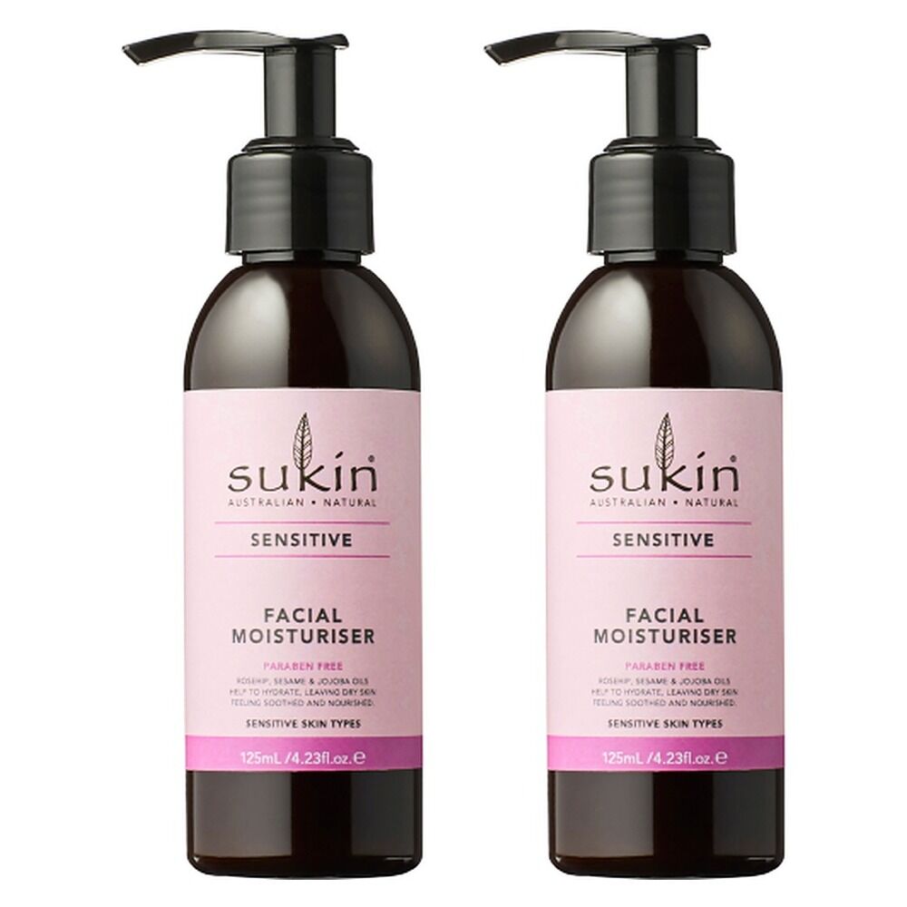 Sukin Sensitive Facial Moisturiser 125mL Pack of 2