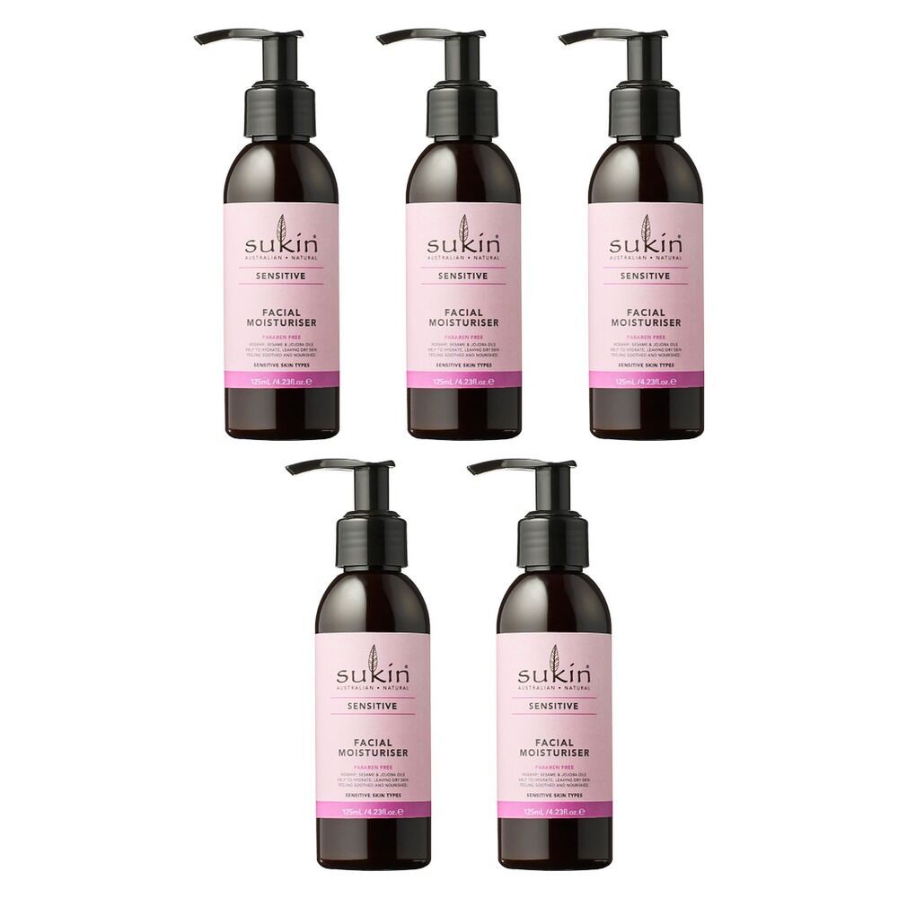 Sukin Sensitive Facial Moisturiser 125mL Pack of 5