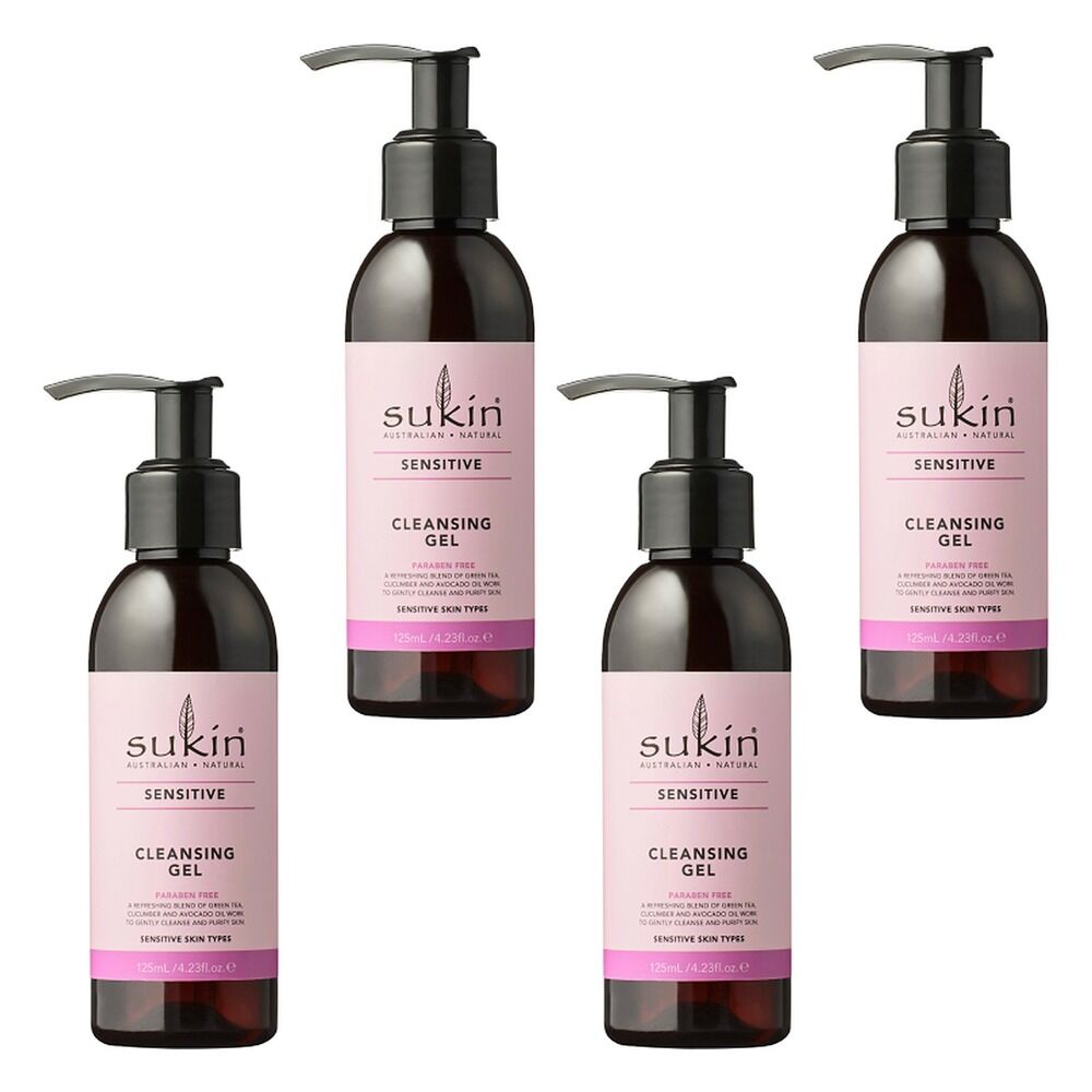 Sukin Sensitive Cleansing Gel 125mL Pack of 4