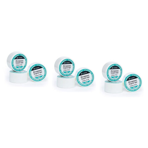 Medstock Microporous Tape 2.5cm x 9.1m 1 Roll x 12 Bundle of 3