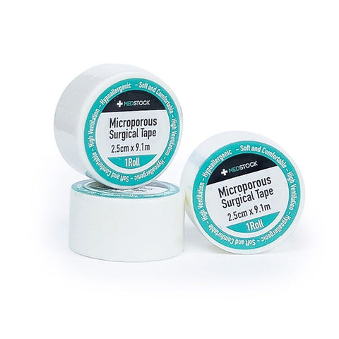 Medstock Microporous Tape 2.5cm x 9.1m 1 Roll x 12
