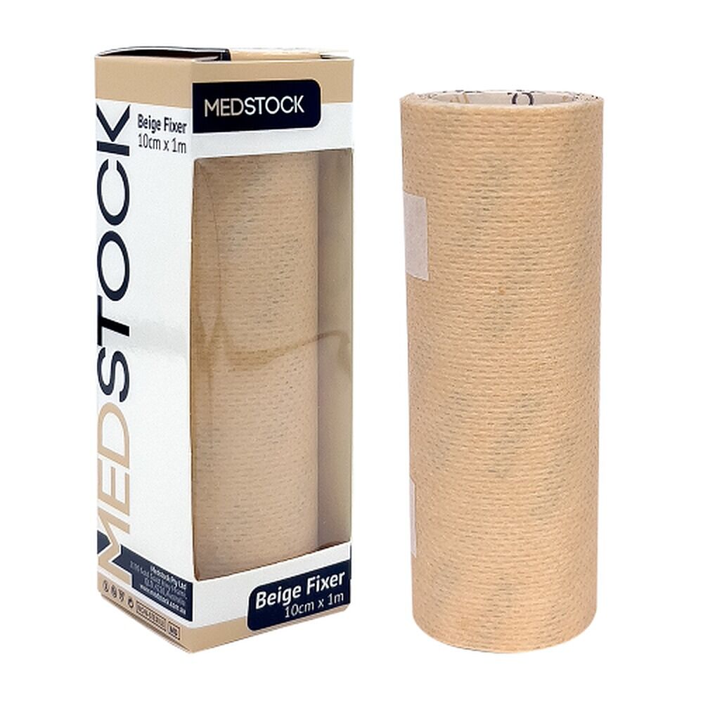 Medstock Beige Fabric Fixer Roll 10cm x 1m 1 Roll