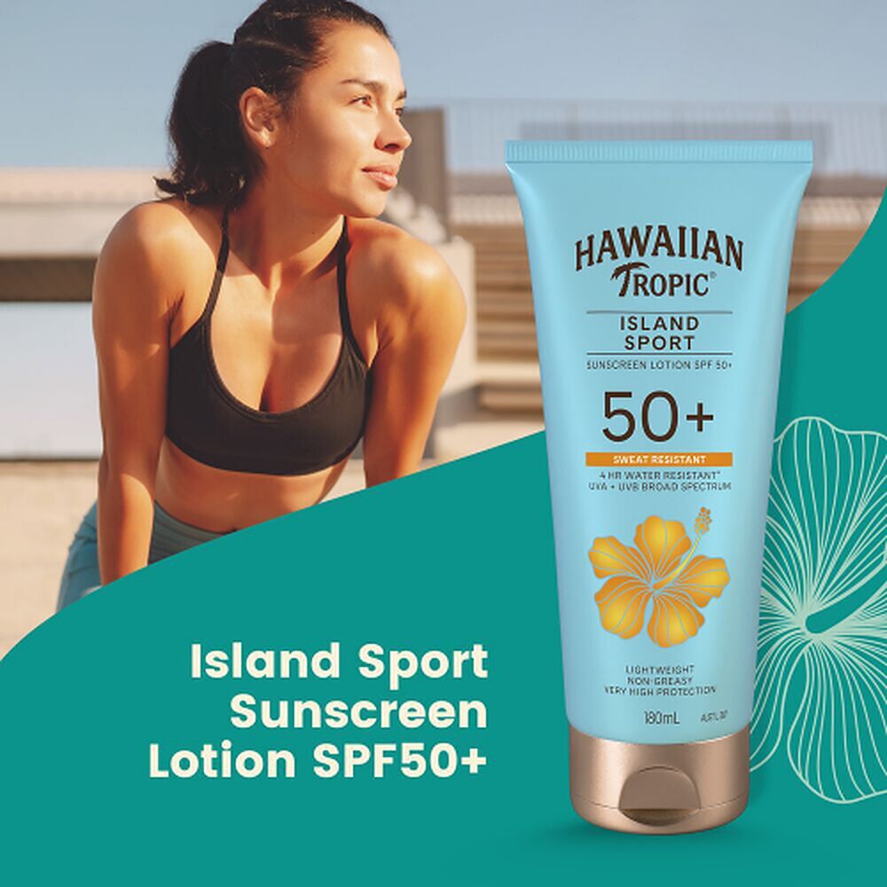 Hawaiian Tropic Island Sport Sunscreen Lotion SPF50+ 180mL