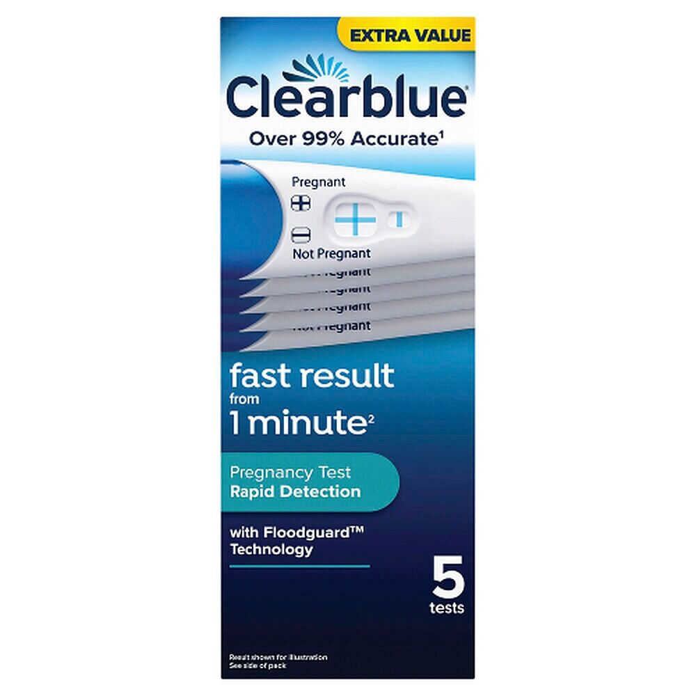 Clearblue Rapid Detection Pregnancy Test 5 Pack