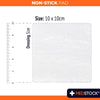 Medstock Non-Stick Pad 10cm x 10cm 100 Pack