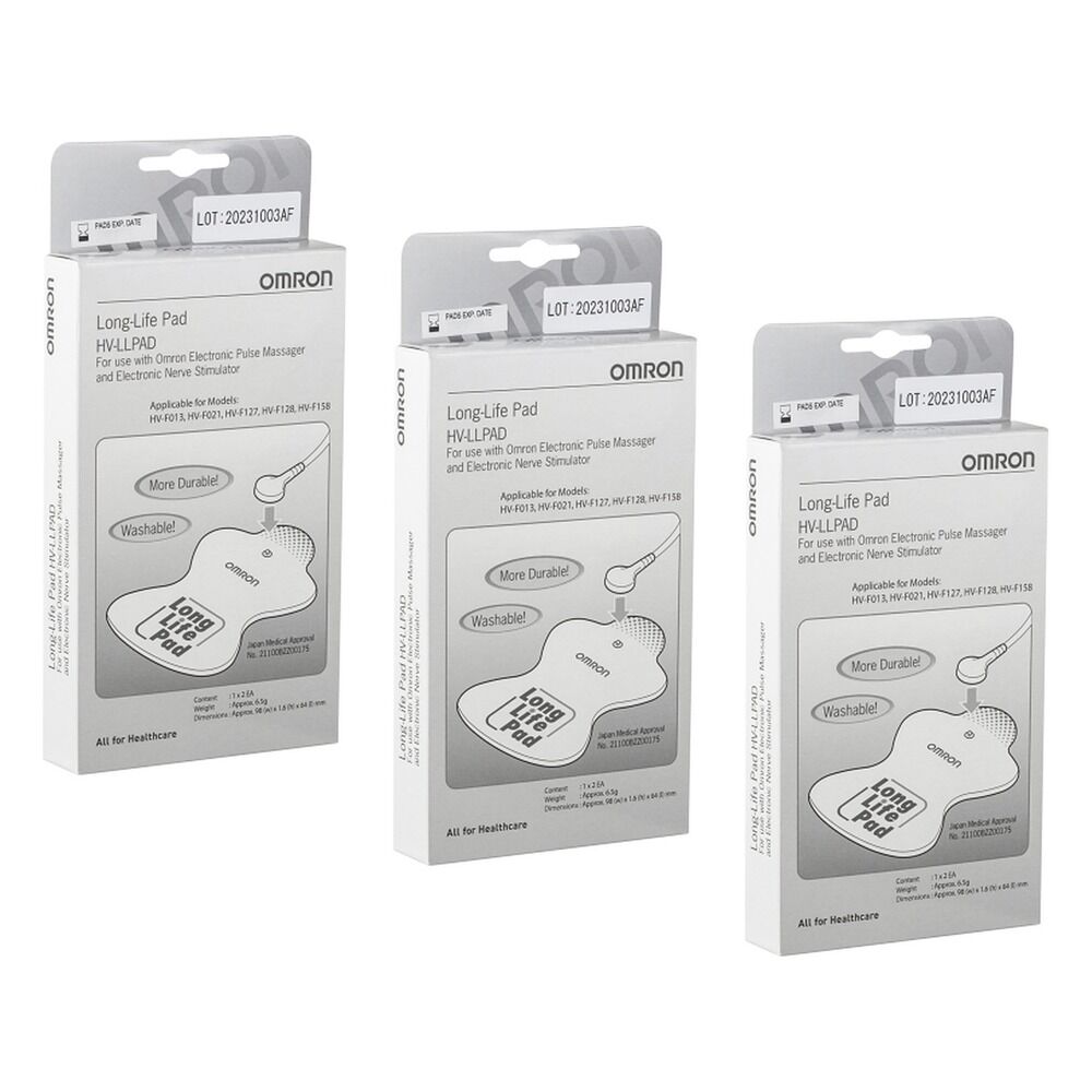 Omron Long Life Replacement Pads Pack of 3
