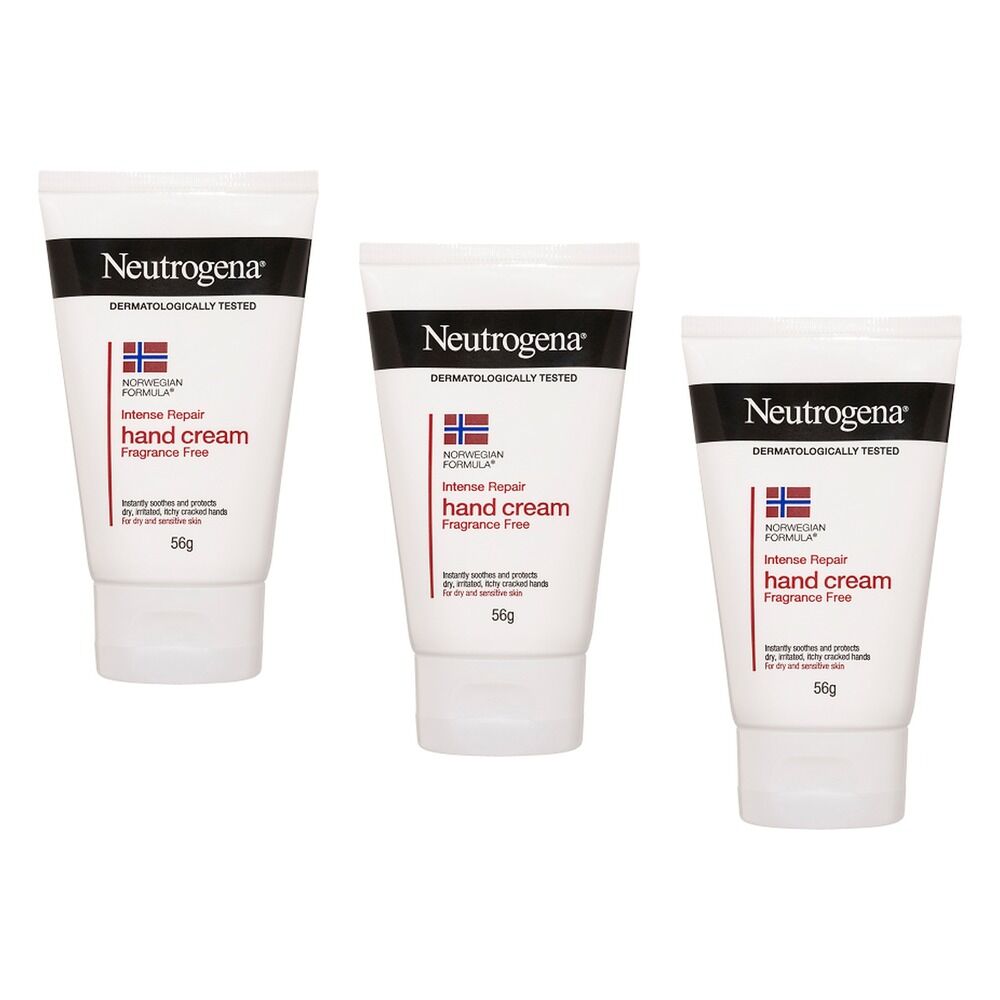 Neutrogena Norwegian Formula Fragrance Free Hand Cream 56g Pack of 3