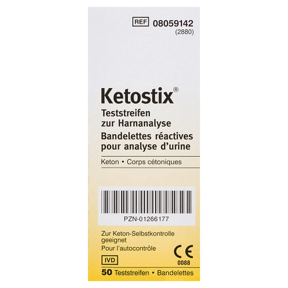 Ketostix Ketone Reagent Strips 50 Pack