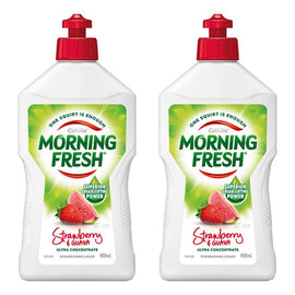 Morning Fresh Strawberry & Guava Dishwashing Liquid 400mL x 12 Bundle of 2