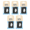Lady Jayne Black Snagless Elastics 18 Pack Bundle of 5